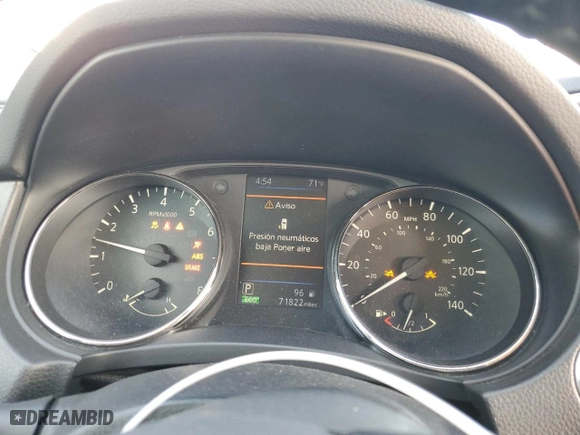 2020 Nissan Rogue SV with VIN JN8AT2MV2LW117436, listed as a Copart auction lot 43314135 with 71,822 mi miles and Non Repairable. Bid and sale history available at carsss.com. Image 9.