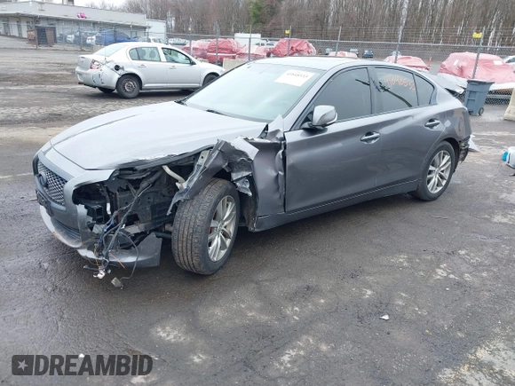 2014 Infiniti Q50 Premium with VIN JN1BV7AR8EM682452, listed as a IAAI auction lot 41848533 with 103,646 mi miles. Bid and sale history available at carsss.com. Image 22.
