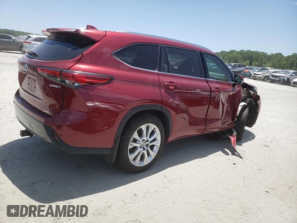 2022 Toyota Highlander Hybrid Limited with VIN 5TDXBRCH4NS542480, listed as a Copart auction lot 57946125 with 49,004 mi miles and Salvage title. Bid and sale history available at DreamBid. Image 3.