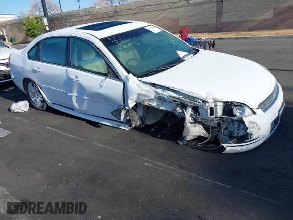 2013 Chevrolet Impala LT with VIN 2G1WG5E3XD1265193, listed as a IAAI auction lot 41948228 with 171,122 mi miles and . Bid and sale history available at DreamBid. Image 1.