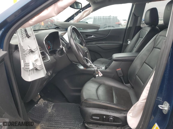 2020 Chevrolet Equinox Premier with VIN 2GNAXNEV7L6179688, listed as a Copart auction lot 43816605 with 53,697 mi miles and Salvage Title. Bid and sale history available at carsss.com. Image 7.
