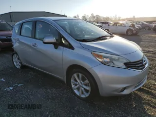 2014 Nissan Note S Plus with VIN 3N1CE2CP4EL420070, listed as a Copart auction lot 49951405 with 95,084 mi miles and Salvage Title. Bid and sale history available at DreamBid. Image 4.
