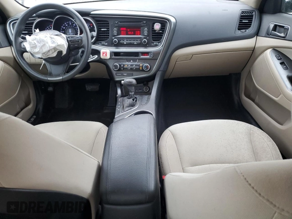 2015 Kia Optima LX with VIN 5XXGM4A70FG361516, listed as a Copart auction lot 58565875 with 108,041 mi miles and Salvage title. Bid and sale history available at DreamBid. Image 8.