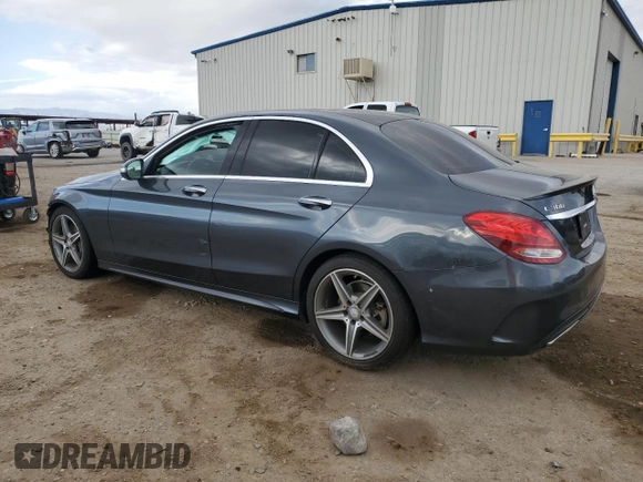 2015 Mercedes-Benz C 300 with VIN 55SWF4JB8FU086246, listed as a Copart auction lot 55706575 with Not Provided miles and Salvage Title. Bid and sale history available at DreamBid. Image 2.