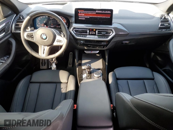 2023 BMW X4 M40i with VIN 5UX43DT0XP9R99758, listed as a Copart auction lot 44651255 with 20,105 mi miles and Salvage Title. Bid and sale history available at carsss.com. Image 8.