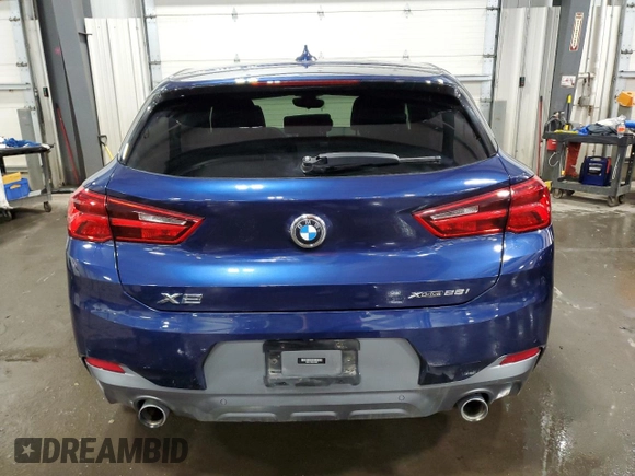 2020 BMW X2 xDrive28i with VIN WBXYJ1C03L5N94692, listed as a Copart auction lot 48140135 with 49,586 mi miles and Salvage Title. Bid and sale history available at carsss.com. Image 6.