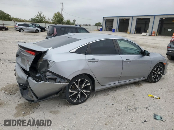2017 Honda Civic Sedan Si with VIN 2HGFC1E51HH705216, listed as a Copart auction lot 77645594 with 77,086 mi miles and Salvage Title. Bid and sale history available at carsss.com. Image 3.