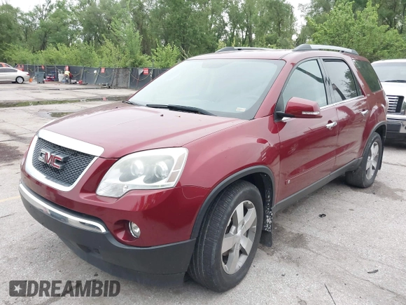 2010 GMC Acadia SLT1 z VIN 1GKLRMED7AJ126510, wystawiony jako IAAI lot #42151290 z przebiegiem 195 615 mil mil oraz . Historia ofert i sprzedaży dostępna na DreamBid. Obrazek 2.