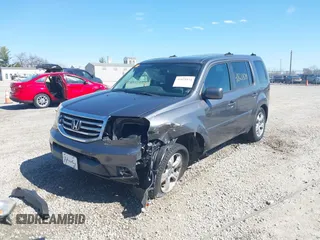 2014 Honda Pilot EX-L with VIN 5FNYF4H50EB050091, listed as a IAAI auction lot 41821874 with 133,407 mi miles. Bid and sale history available at carsss.com. Image 2.