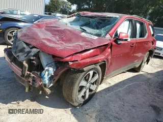 2020 Chevrolet Traverse LT Leather with VIN 1GNERHKW3LJ244596, listed as a Copart auction lot 46196935 with 0 mi miles and Salvage Title. Bid and sale history available at carsss.com. Image 1.