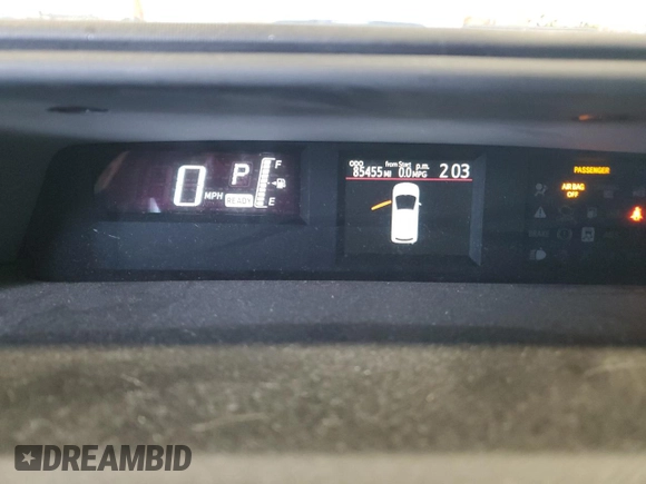 2016 Toyota Prius One with VIN JTDKDTB32G1122627, listed as a Copart auction lot 53493745 with 85,455 mi miles and Clean Title. Bid and sale history available at DreamBid. Image 9.