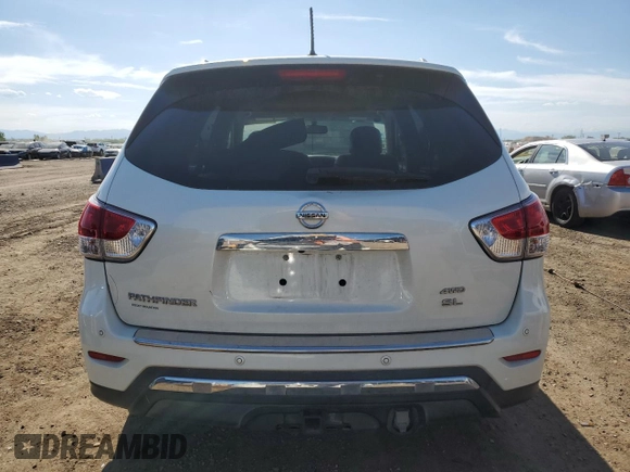 2016 Nissan Pathfinder Platinum with VIN 5N1AR2MM5GC620124, listed as a Copart auction lot 56744205 with 125,493 mi miles and Salvage title. Bid and sale history available at DreamBid. Image 6.