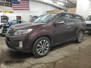 2014 Kia Sorento SX Limited with VIN 5XYKW4A75EG485912, listed as a Copart auction lot 43151875 with 63,054 mi miles and Salvage Title. Bid and sale history available at carsss.com. Image 1.
