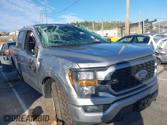 2023 Ford F-150 XL with VIN 1FTFW1E55PKD57059, listed as a IAAI auction lot 41625898 with 49,882 mi miles. Bid and sale history available at carsss.com. Image 6.