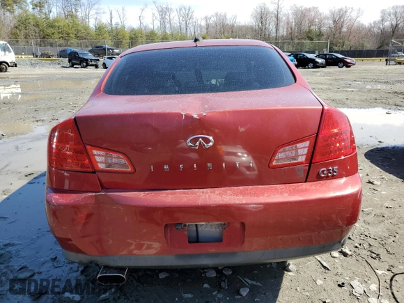 2003 Infiniti G35 w/Leather with VIN JNKCV51E03M335812, listed as a Copart auction lot 49454515 with Not Provided miles and Salvage Title. Bid and sale history available at carsss.com. Image 6.