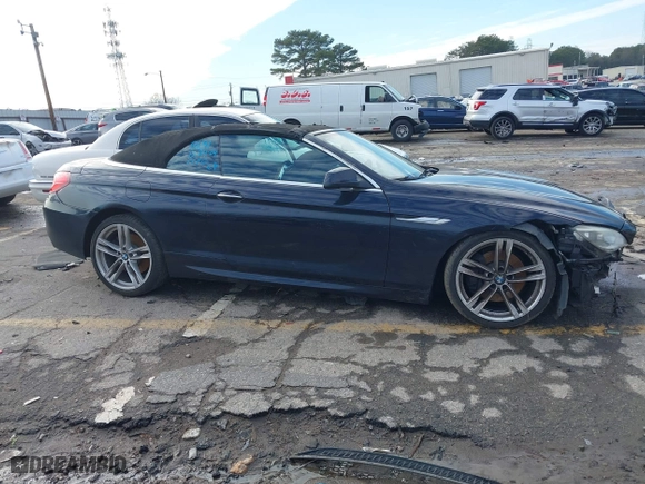 2012 BMW 6 Series 640i with VIN WBALW7C52CC618691, listed as a IAAI auction lot 41305802 with 1 mi miles. Bid and sale history available at carsss.com. Image 13.