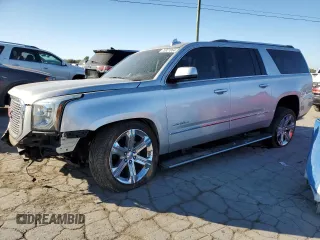 2016 GMC Yukon XL Denali with VIN 1GKS1HKJ9GR350005, listed as a Copart auction lot 76327064 with 94,556 mi miles and Salvage Title. Bid and sale history available at carsss.com. Image 1.