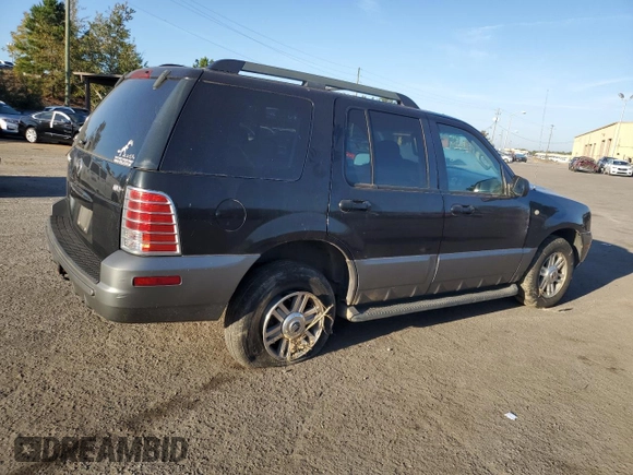 2005 Mercury Mountaineer Convenience with VIN 4M2DU86K55UJ09951, listed as a Copart auction lot 77800434 with 189,883 mi miles and Salvage title. Bid and sale history available at DreamBid. Image 3.