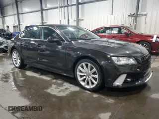 2013 Audi A7 Prestige with VIN WAU2GAFC0DN154192, listed as a Copart auction lot 52795815 with 114,947 mi miles and Salvage title. Bid and sale history available at DreamBid. Image 4.