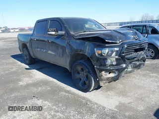 2019 Ram 1500 Big Horn/Lone Star with VIN 1C6RRFFG0KN785072, listed as a IAAI auction lot 41364178 with 126,476 mi miles. Bid and sale history available at carsss.com. Image 1.