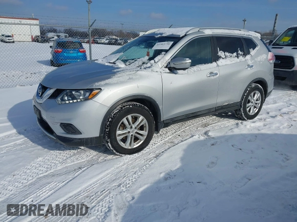 2015 Nissan Rogue SL with VIN 5N1AT2MT7FC758058, listed as a IAAI auction lot 41303736 with 43,649 mi miles. Bid and sale history available at carsss.com. Image 18.