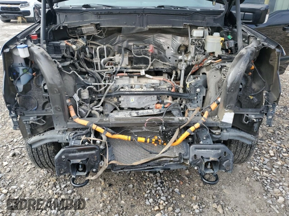 2022 Ford F-150 Lightning Pro with VIN 1FTVW1EL7NWG00726, listed as a Copart auction lot 57283755 with 55,672 mi miles and Salvage title. Bid and sale history available at DreamBid. Image 11.