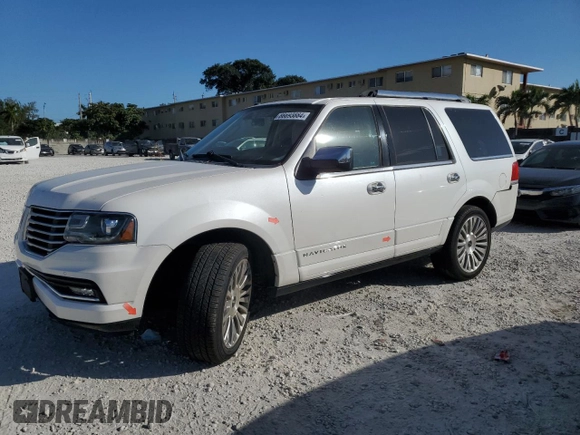 2017 Lincoln Navigator Reserve z VIN 5LMJJ2LT2HEL03324, wystawiony jako Copart lot #86693884 z przebiegiem 88 652 mil mil oraz Szkoda całkowita • Salvage title. Historia ofert i sprzedaży dostępna na DreamBid. Obrazek 1.