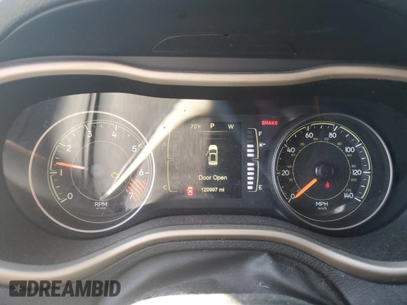 2015 Jeep Cherokee Latitude with VIN 1C4PJMCB6FW541625, listed as a Copart auction lot 54527515 with 120,997 mi miles and Salvage Title. Bid and sale history available at carsss.com. Image 9.