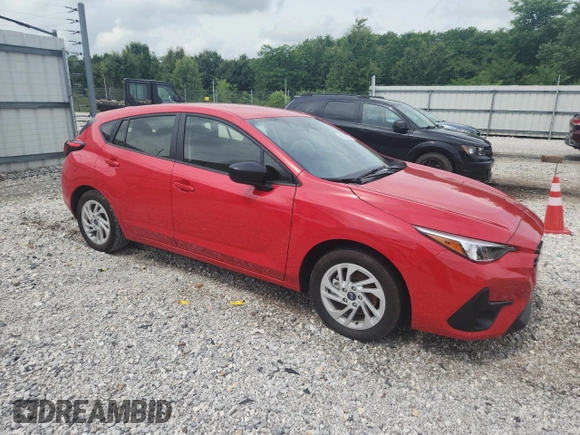 2024 Subaru Impreza with VIN JF1GUABC4R8852212, listed as a Copart auction lot 59700495 with 6,477 mi miles and Salvage title. Bid and sale history available at DreamBid. Image 4.