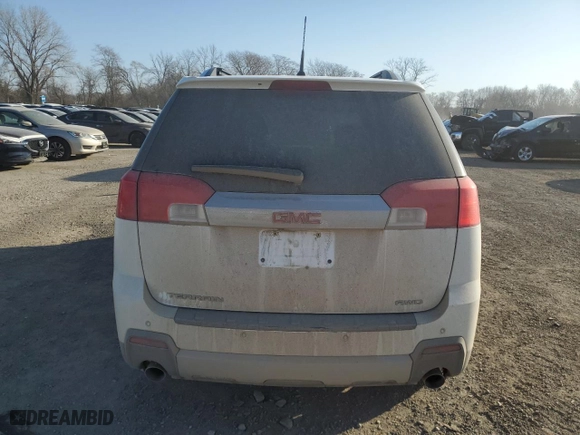 2012 GMC Terrain SLT-2 with VIN 2GKFLXE50C6348881, listed as a Copart auction lot 47564445 with 222,105 mi miles and Salvage Title. Bid and sale history available at carsss.com. Image 6.