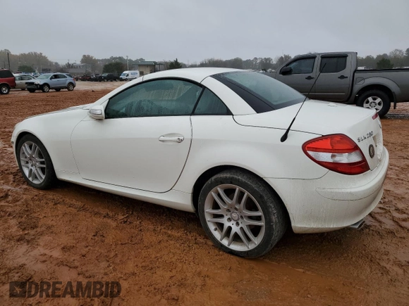 2008 Mercedes-Benz SLK-Class 3.0L with VIN WDBWK54F38F177231, listed as a Copart auction lot 79928324 with 109,471 mi miles and Salvage Title. Bid and sale history available at carsss.com. Image 2.