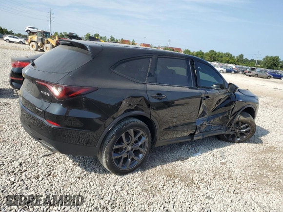 2022 Acura MDX w/A-Spec Package with VIN 5J8YE1H02NL030168, listed as a Copart auction lot 69001204 with 45,231 mi miles and Salvage Title. Bid and sale history available at carsss.com. Image 3.