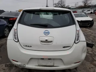 2015 Nissan LEAF SV with VIN 1N4AZ0CP0FC312609, listed as a Copart auction lot 70430622 with 55,198 mi miles. Bid and sale history available at carsss.com. Image 6.