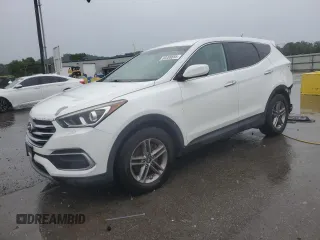 2018 Hyundai Santa Fe 2.4L with VIN 5NMZT3LB9JH088836, listed as a Copart auction lot 60206855 with 111,208 mi miles and Salvage title. Bid and sale history available at DreamBid. Image 1.