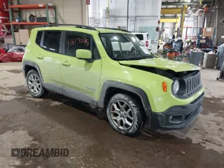 2017 Jeep Renegade Latitude with VIN ZACCJABB8HPF28292, listed as a IAAI auction lot 41613245 with 107,543 mi miles. Bid and sale history available at carsss.com. Image 1.