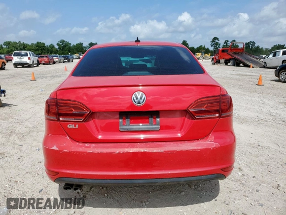 2014 Volkswagen Jetta GLI Edition 30 with VIN 3VW4S7AJ5EM312439, listed as a Copart auction lot 64490025 with Not provided miles and Clean title. Bid and sale history available at DreamBid. Image 6.