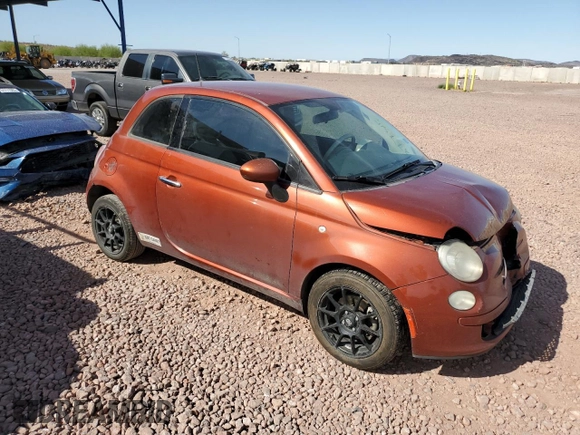 2015 FIAT 500 Pop with VIN 3C3CFFAR0FT545479, listed as a Copart auction lot 51787745 with 134,223 mi miles and Salvage Title. Bid and sale history available at carsss.com. Image 4.