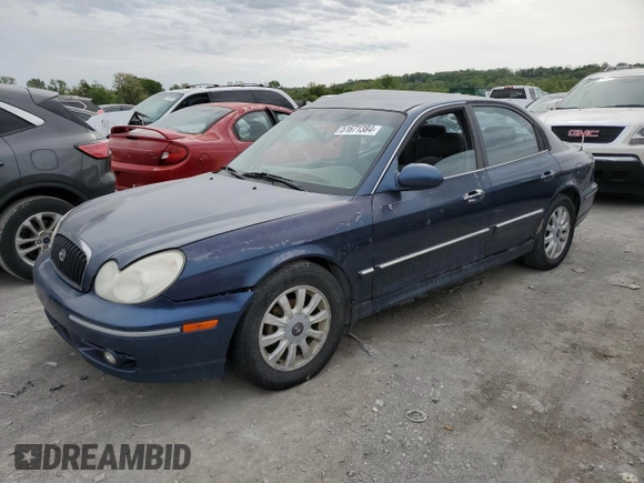 2003 Hyundai Sonata GLS with VIN KMHWF35H13A877020, listed as a Copart auction lot 51671384 with 345,775 mi miles and Salvage Title. Bid and sale history available at carsss.com. Image 1.