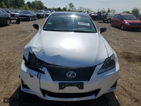 2011 Lexus IS 250 z VIN JTHCF5C26B2034956, wystawiony jako Copart lot #56358965 z przebiegiem 64 591 mil mil oraz Szkoda całkowita • Salvage title. Historia ofert i sprzedaży dostępna na DreamBid. Obrazek 5.