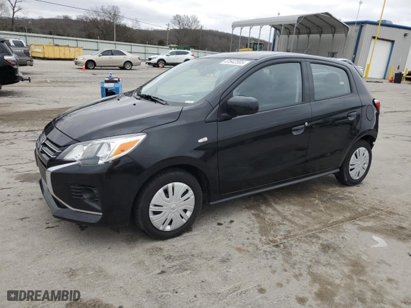 2024 Mitsubishi Mirage ES with VIN ML32AUHJ5RH000622, listed as a Copart auction lot 47642305 with 16111 miles and Salvage Title. Bid and sale history available at carsss.com. Image 1.