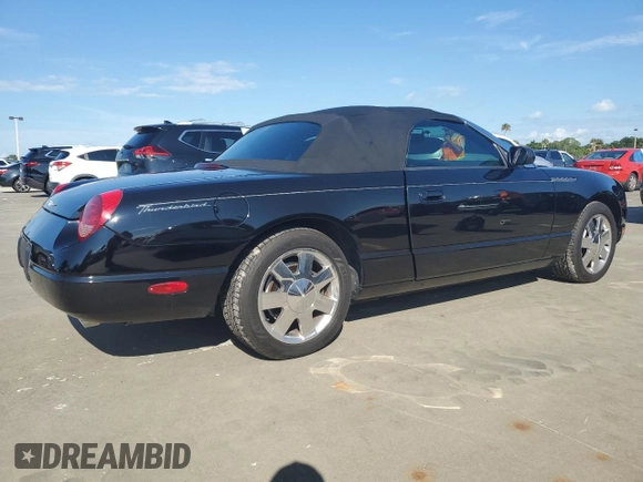 2002 Ford Thunderbird Hardtop Premium z VIN 1FAHP60A52Y122437, wystawiony jako Copart lot #73883244 z przebiegiem Nie podano mil oraz Nie do naprawy • Non repairable. Historia ofert i sprzedaży dostępna na DreamBid. Obrazek 3.