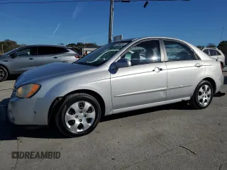 2006 Kia Spectra EX with VIN KNAFE121965372856, listed as a Copart auction lot 77365514 with 316,947 mi miles and Clean Title. Bid and sale history available at carsss.com. Image 1.