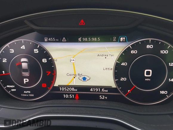2019 Audi A4 Premium Plus z VIN WAUENAF49KN004753, wystawiony jako IAAI lot #42012315 z przebiegiem 105 208 mil mil oraz . Historia ofert i sprzedaży dostępna na DreamBid. Obrazek 7.