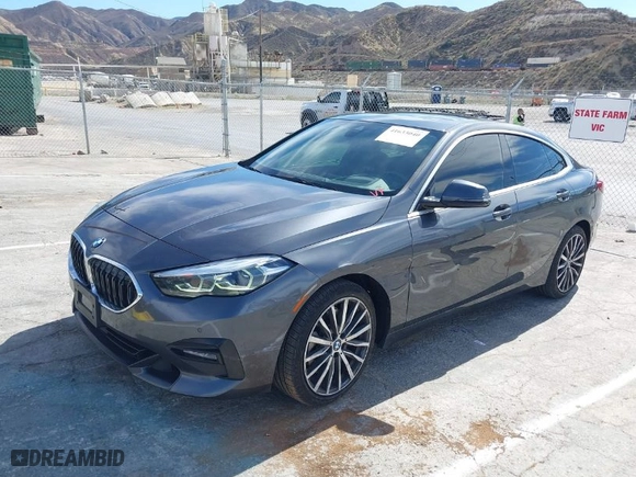 2021 BMW 2 Series 228i xDrive with VIN WBA73AK01M7G52079, listed as a IAAI auction lot 41633040 with NaN miles. Bid and sale history available at carsss.com. Image 2.
