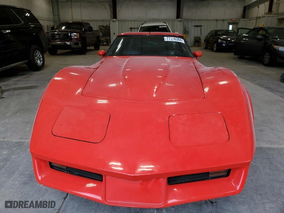 1982 Chevrolet Corvette with VIN 1G1AY0782C5117006, listed as a Copart auction lot 77396384 with 96,508 mi miles and Clean Title. Bid and sale history available at carsss.com. Image 5.