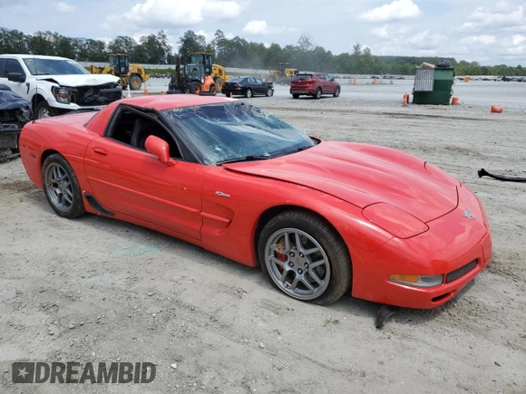 2003 Chevrolet Corvette Z06 with VIN 1G1YY12S335131407, listed as a Copart auction lot 65224744 with 125,589 mi miles and Salvage Title. Bid and sale history available at carsss.com. Image 4.