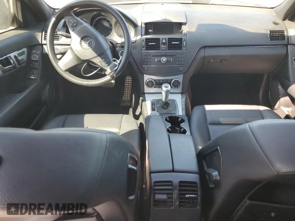 2009 Mercedes-Benz C 300 Sport with VIN WDDGF81X79R050707, listed as a Copart auction lot 57755795 with 90,058 mi miles and Salvage title. Bid and sale history available at DreamBid. Image 8.