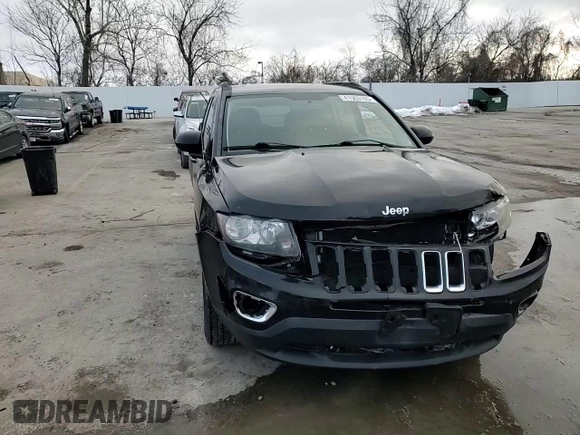 2015 Jeep Compass High Altitude Edition with VIN 1C4NJDEBXFD217481, listed as a Copart auction lot 41563165 with 180,626 mi miles and Salvage Title. Bid and sale history available at carsss.com. Image 12.