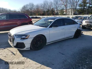 2023 Audi S8 with VIN WAULSAF85PN000614, listed as a Copart auction lot 84752864 with 20,079 mi miles and Salvage Title. Bid and sale history available at DreamBid. Image 1.