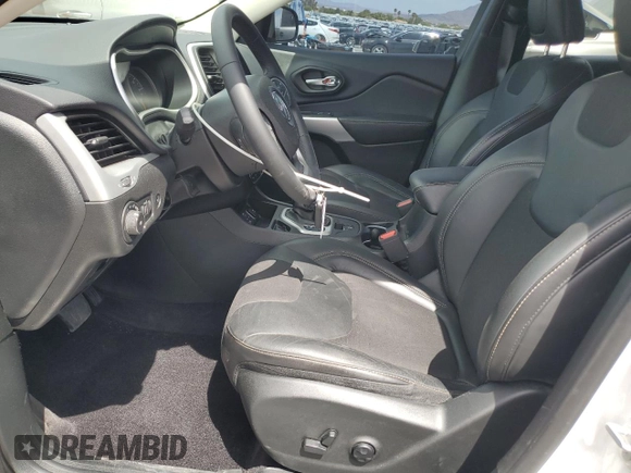 2018 Jeep Cherokee Latitude Plus with VIN 1C4PJLLBXJD561813, listed as a Copart auction lot 58551815 with 36,499 mi miles and Salvage title. Bid and sale history available at DreamBid. Image 7.